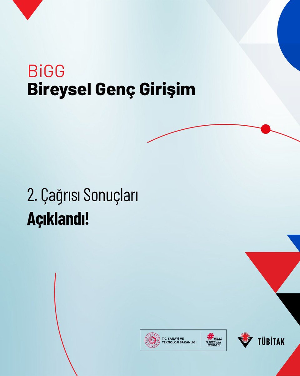 💪TÜBİTAK BiGG 2025 2. Çağrısı Sonuçları Açıklandı!

TÜBİTAK Bireysel Genç Girişim BİGG programı ile genç ve yenilikçi girişimci adaylarının hayallerini gerçekleştirmeye devam ediyor.

💼 BiGG 2025 yılı 2. çağrısı kapsamında

107 girişimcimize 2. aşama panel değerlendirmeleri