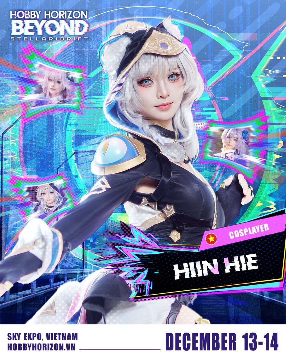 『 𝐇𝐇𝐁𝟐𝟓: 𝑯𝑰𝑰𝑵 𝑯𝑰𝑬 - 𝑪𝑶𝑺𝑷𝑳𝑨𝒀𝑬𝑹 』🪐

👉🏻 Kicking off tonight’s announcement is a fresh new face making her very first appearance at Hobby Horizon - let’s welcome Hiin Hie from Hanoi! ✨

#HHB25 #HobbyHorizon #HobbyHorizonBeyond #StellarDrift #HiinHie
