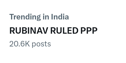 Congratulations team

RUBINAV RULED PPP