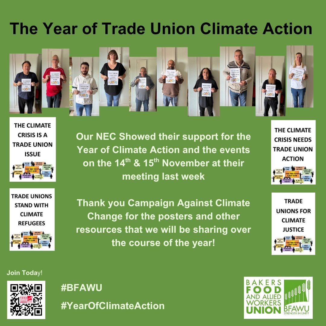 Our NEC showed their support for the Year of Climate Action at their meeting last week!