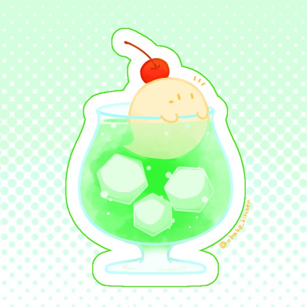 obake_kitchen's tweet photo. クリームソーダおばけちゃん👻🍈
器が別ver.🥂

 #イラスト
 #ゆるいイラスト https://t.co/nuSwvaDRXb