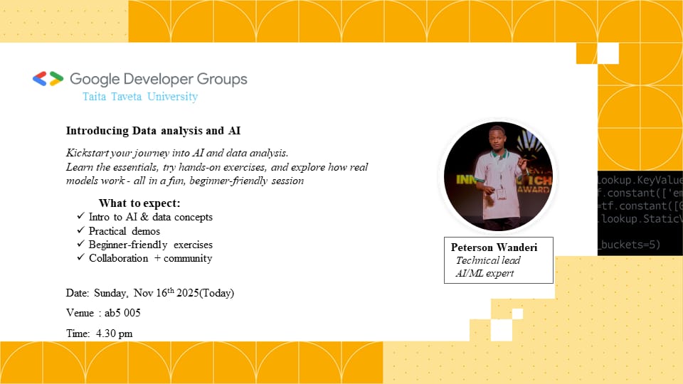 GDG on Campus Taita Taveta University tweet media