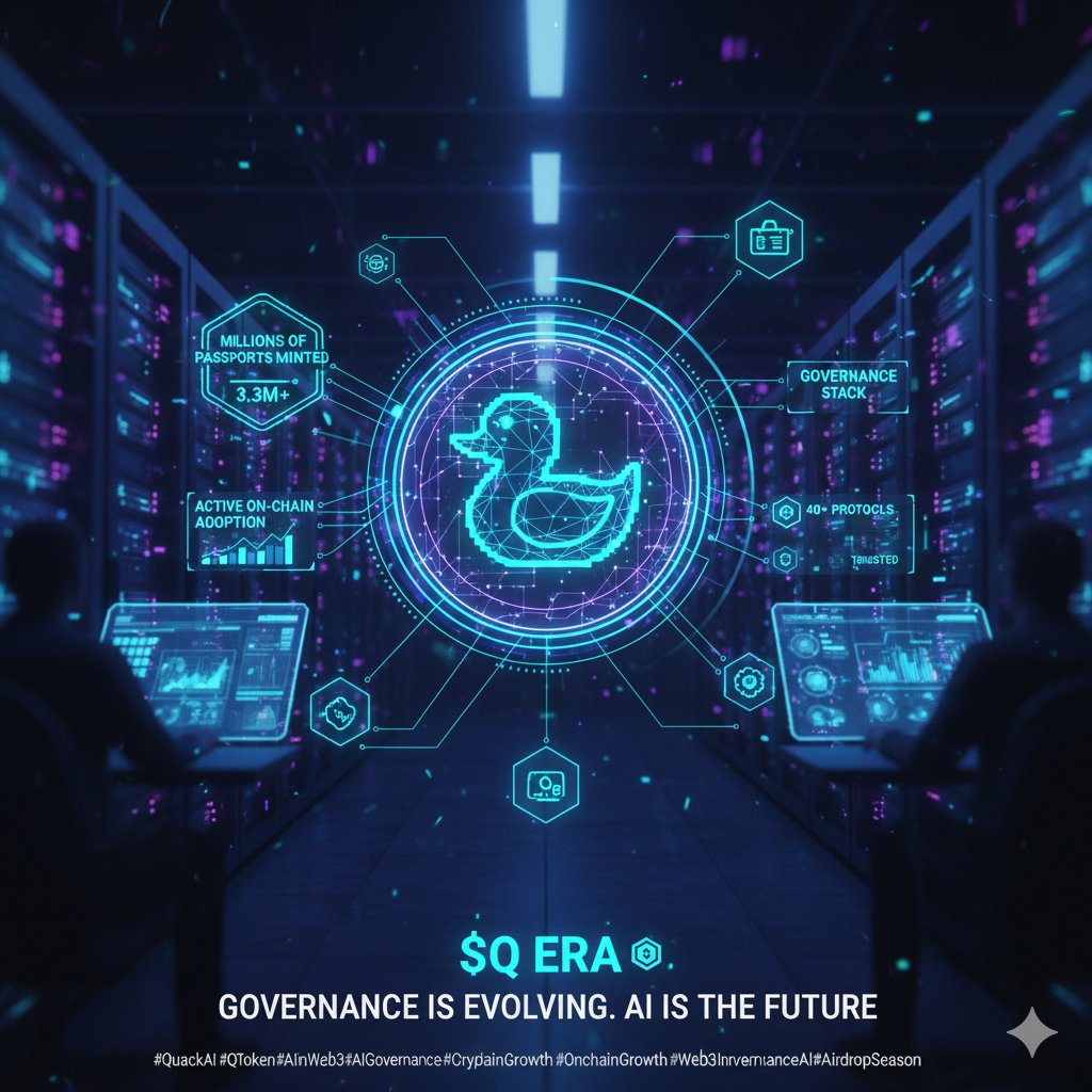 PaulJpcatilo01's tweet image. Most governance systems today are outdated  slow, manual, and easy to exploit.
That’s why protocols are moving toward AI-powered governance that can scale with real users, not just wallets.

At the center of this evolution sits @QuackAI_AI , with millions of passports minted,…