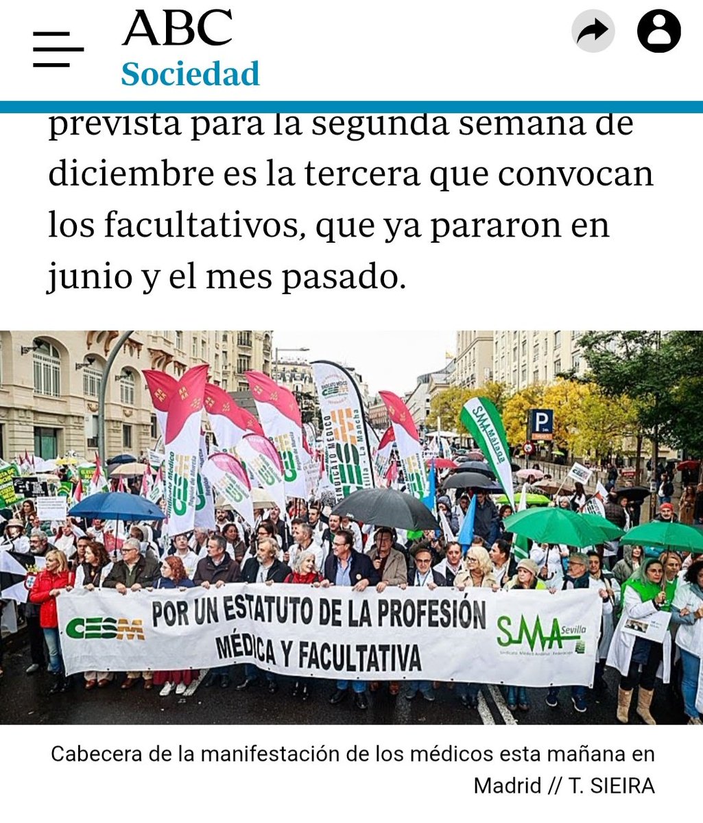 " Ministra rancia, nos vamos para Francia "

Esta y otras frases fueron repetidas en la concentración de médicos de toda España contra la ruina de la profesión médica.

Desde VAMOS! reiteramos nuestro apoyo a los profesionales médicos y compromiso con la sanidad pública.

🟨✌️