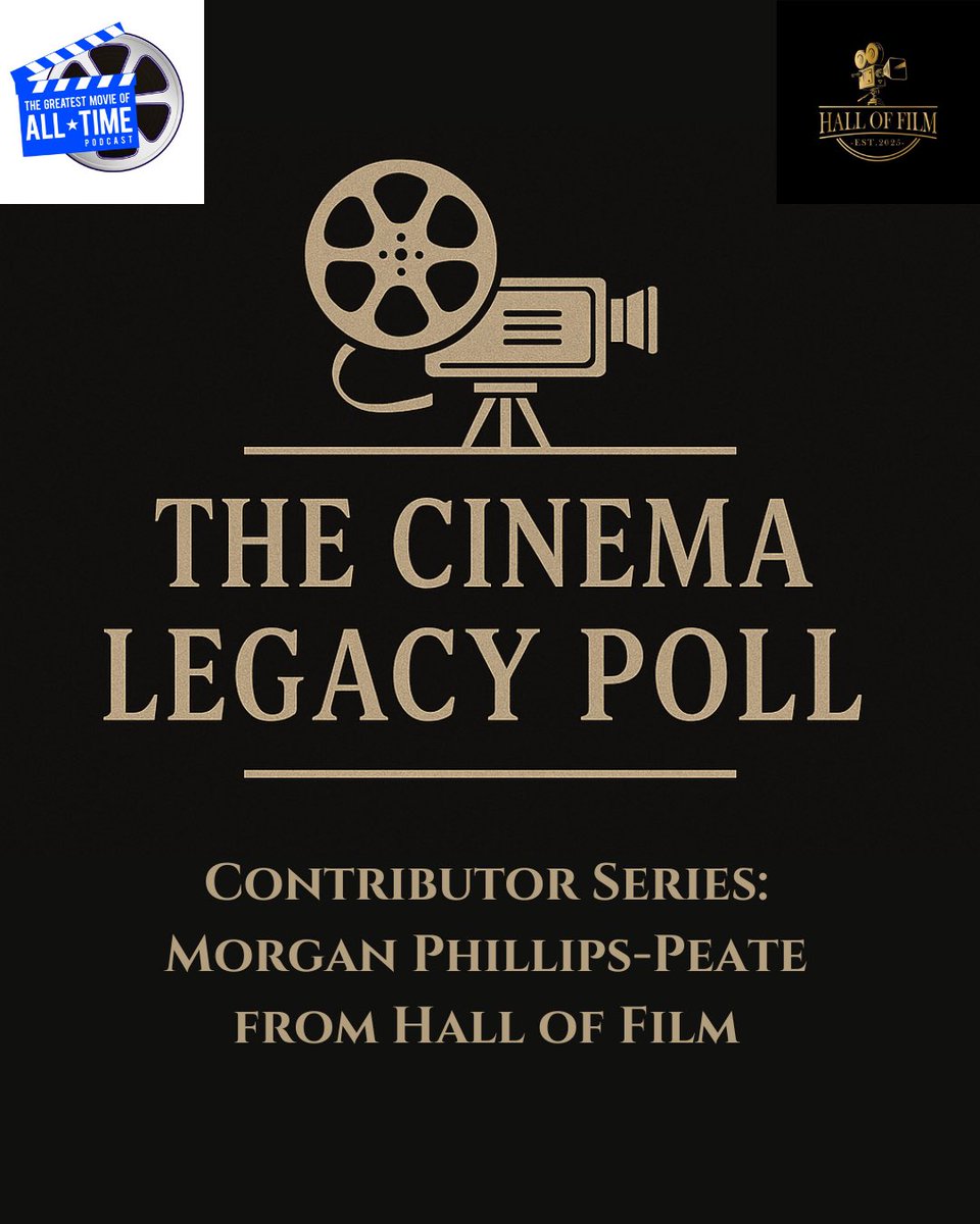In addition to my own contribution to the <a href="/gmoatpodcast/">@gmoatpodcast</a> Cinema Legacy Poll, a number of other incredible people submitted lists…

Including <a href="/LoneWolfMoJo/">Morgan</a> from <a href="/HallOfFilm_/">Hall Of Film</a> 

Find out what he picked and why! 

Available wherever you get your podcasts