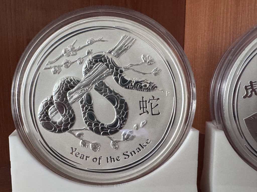 eustacker's tweet image. These beauties sit on my display stand in living room. 
#silver #kilocoin