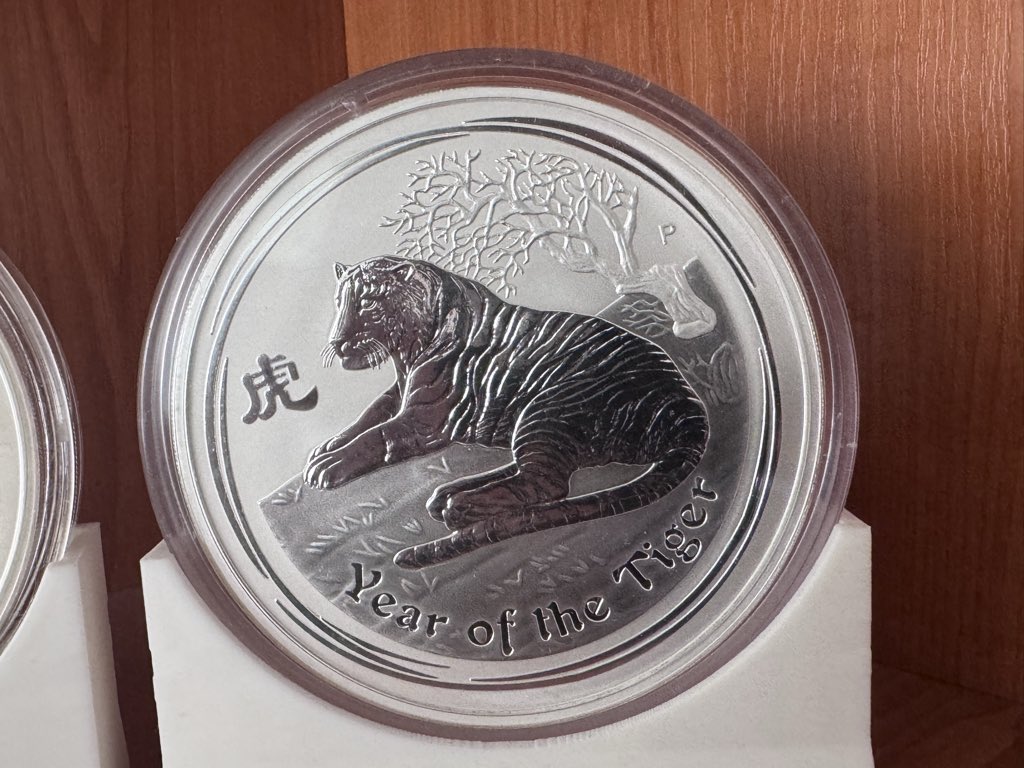 eustacker's tweet image. These beauties sit on my display stand in living room. 
#silver #kilocoin