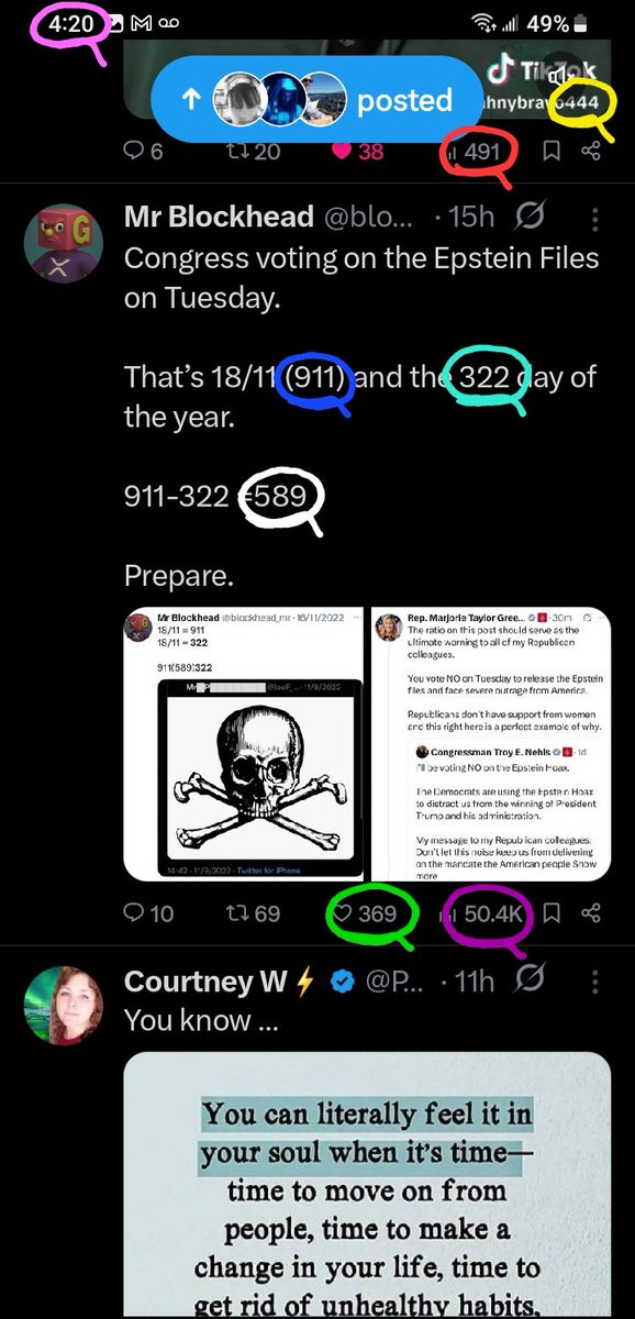 DeanDavis33's tweet photo. 9️⃣1️⃣1️⃣ #NineEleven
4️⃣2️⃣0️⃣ #FourTwenty
🎰 #WhatAreTheOdds 🪽
5️⃣0️⃣4️⃣ #FiveZeroFour
4️⃣9️⃣1️⃣ #FourNineOne
4️⃣4️⃣4️⃣ #FourFourFour
5️⃣8️⃣9️⃣ #FiveEightNine
3️⃣2️⃣2️⃣ #ThreeTwoTwo https://t.co/4n00NfPCDb