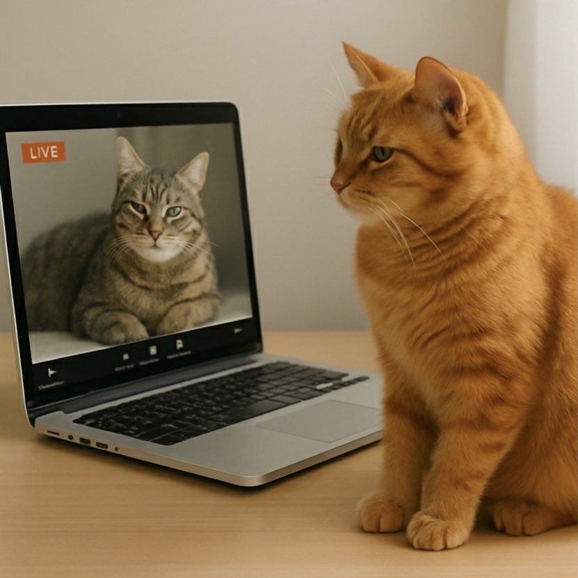 paniaguai's tweet image. Need 10 minutes of calm? Join a live Zoom session with real cat, just purrs, no talking. @thecatrub #sundayvibes #GenZ