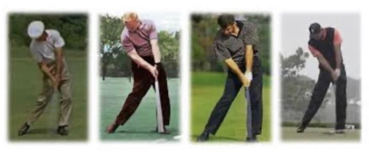 Are you posting up against a firm lead side at impact like these great Major winners ? 
#benhogan #jacknicklaus #nickfaldo #tigerwoods