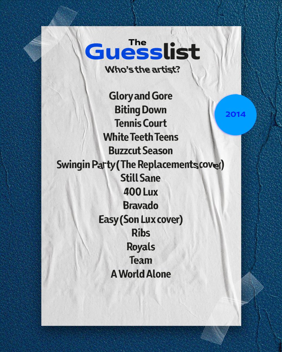 O2AcademyBrix's tweet image. #TheGuessList: who&apos;s the artist? Only reply in emojis 👀

Throwing it back to 2014 for this one 💙
#O2AcademyBrixton