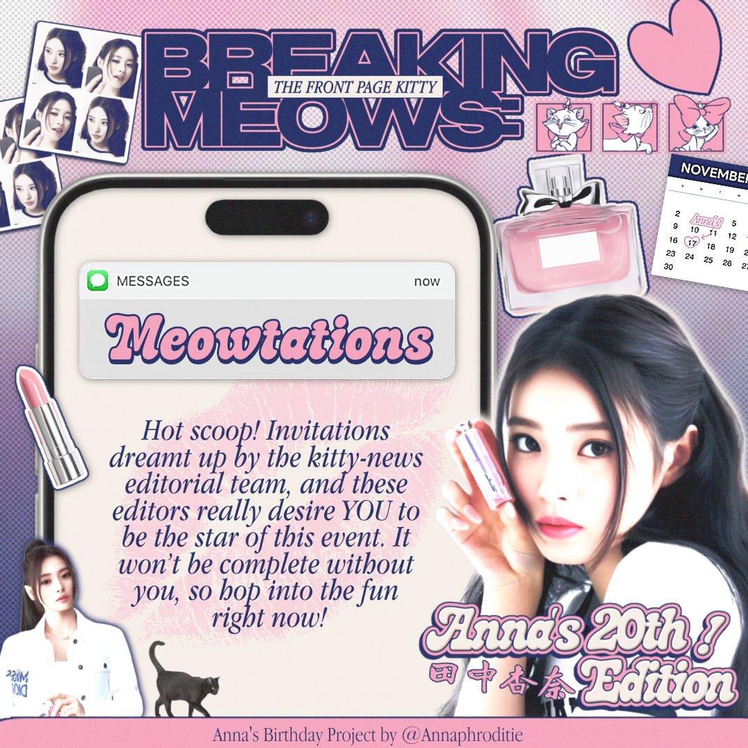 𝗛𝗼𝘁 𝗼𝗳𝗳 𝘁𝗵𝗲 𝗽𝗿𝗲𝘀𝘀! 📄🐈‍⬛ To cheer for a new magazine edition featuring these purrfect lil’ meow stars, I, Asa, am here as the piece that makes one flip a page tucked in every reader’s heartbeat, no cap! ✭