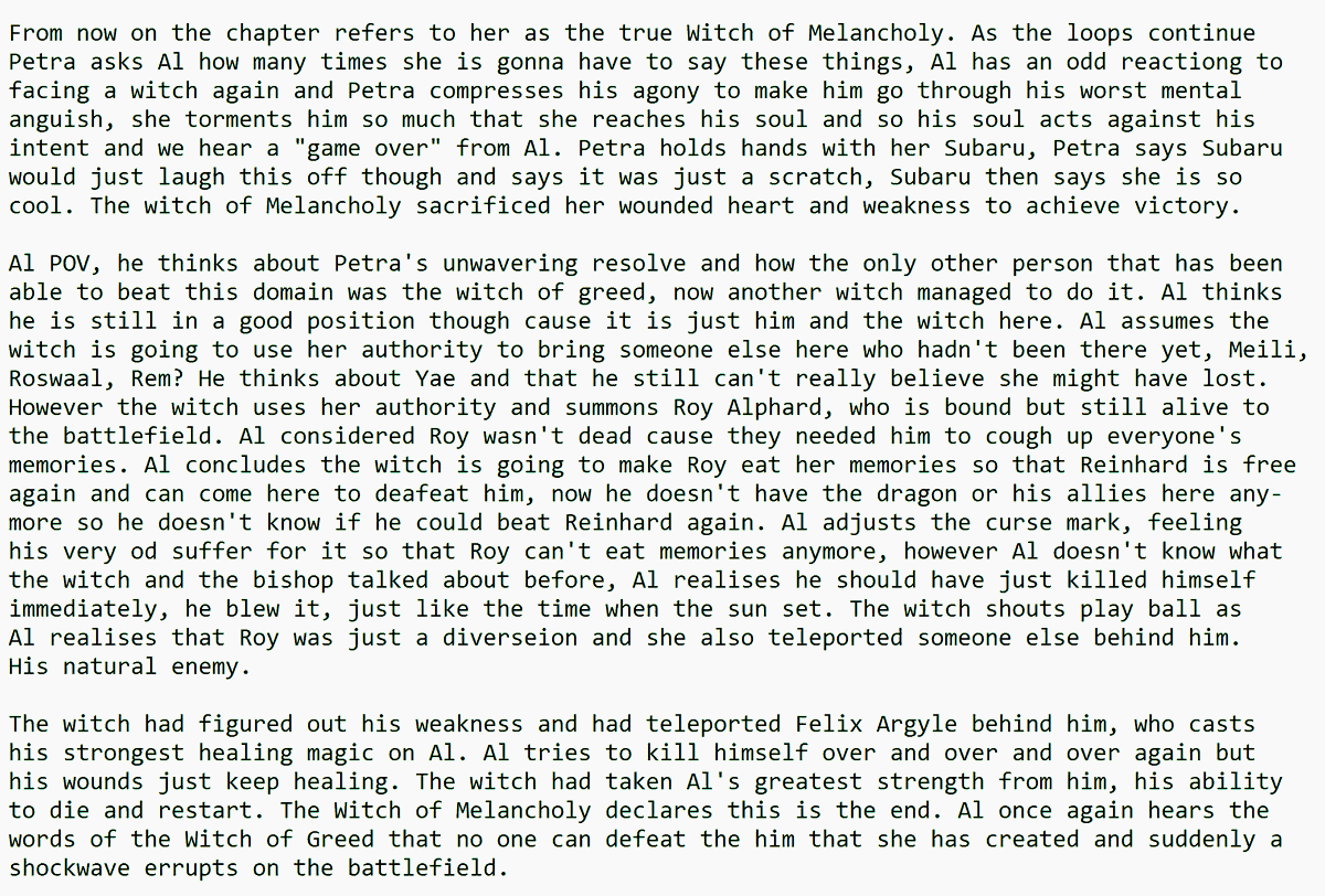[Arc 9 Chapter 56]

Petra Leyte 

This is the best chapter of Re:Zero ever. Man I love this series. I love it so much. 

#SetoArc9 #Arc9 #rzarc9