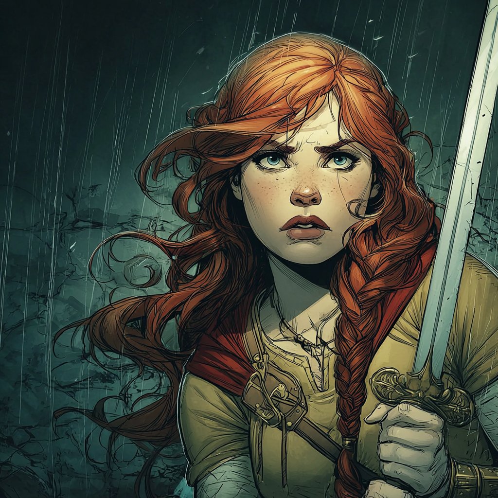 Artedeingenio's tweet photo. I’m sharing a new Midjourney style reference with a dark comic aesthetic blending painterly realism and heroic fantasy illustration:

--sref 4289069384

It’s a realistic dark-fantasy comic style with aggressive inking, painterly volume, cinematic gothic vibes, and heroic drama. A fusion of modern American comics, epic fantasy, and gothic horror.

Enjoy it ⚔️🖤