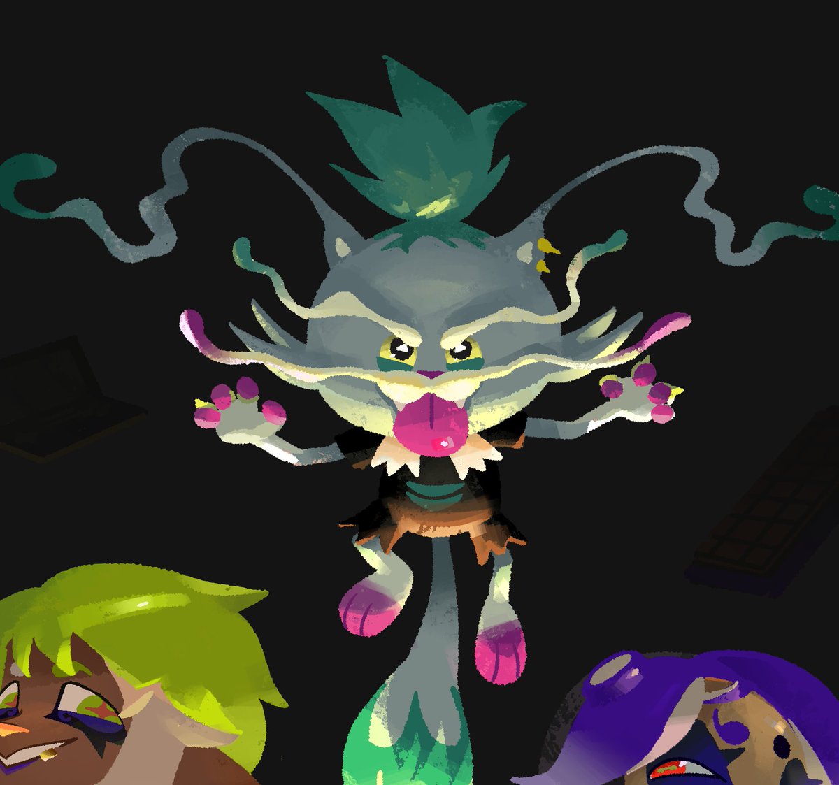 Leixo_Demo_'s tweet image. It&apos;s fun when the species is something else besides inklings and octolings
#splatoon  #splatoon3