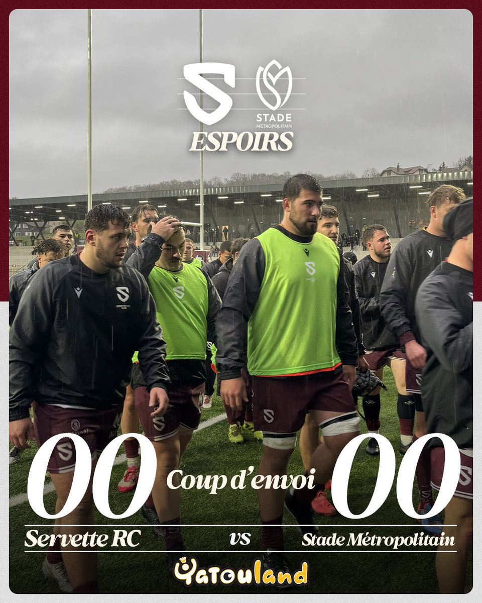 𝗖𝗢𝗨𝗣 𝗗'𝗘𝗡𝗩𝗢𝗜 | 𝗘𝗦𝗣𝗢𝗜𝗥𝗦 ▶️

C’est parti pour le match des Espoirs face au Stade Métropolitain ! 💥

📲 Suivez le déroulé du score sur nos stories Instagram &amp; Facebook

#NotreHistoireContinue #AllezGrenat 
Présenté par Yatouland