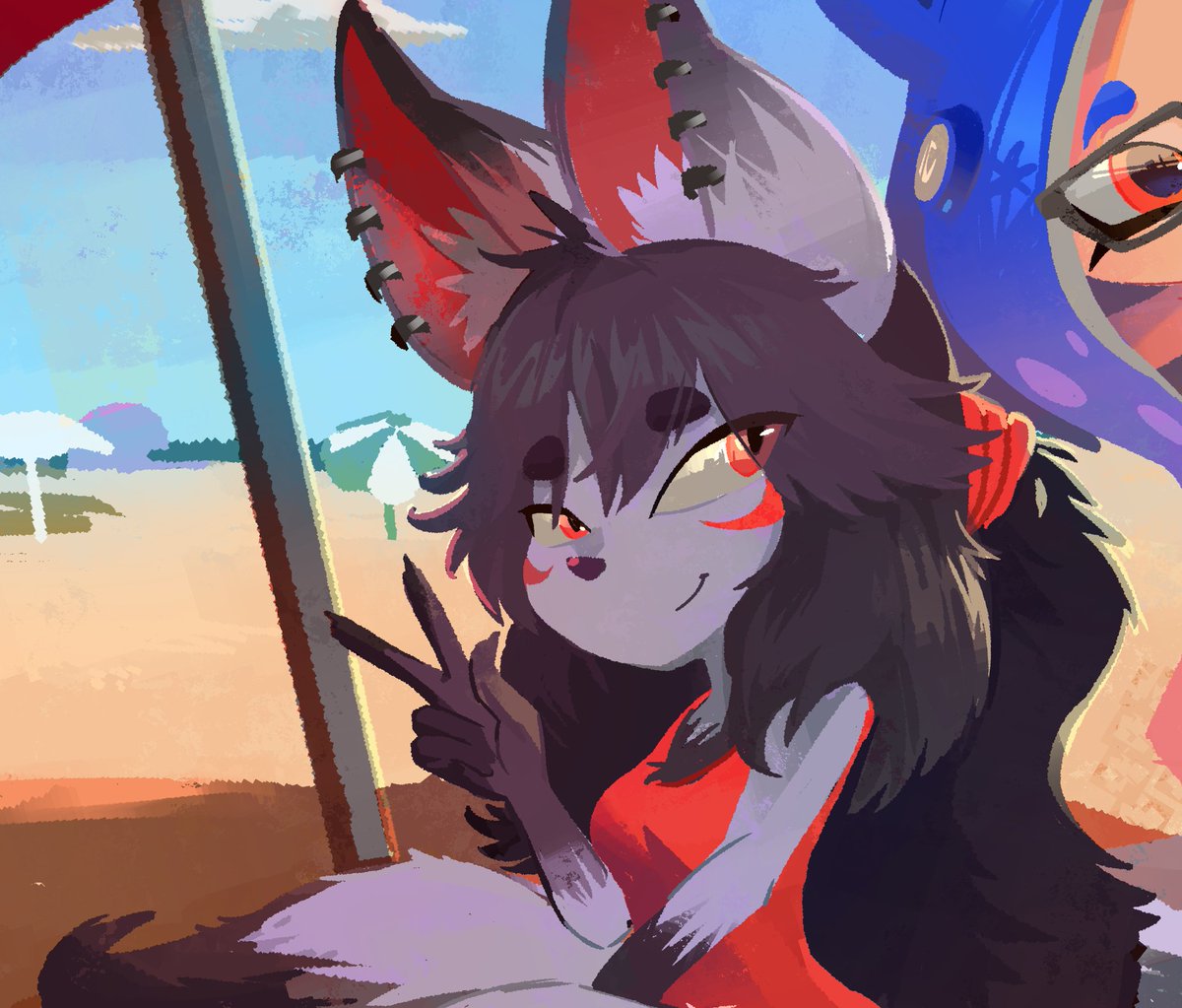 Leixo_Demo_'s tweet image. It&apos;s fun when the species is something else besides inklings and octolings
#splatoon  #splatoon3