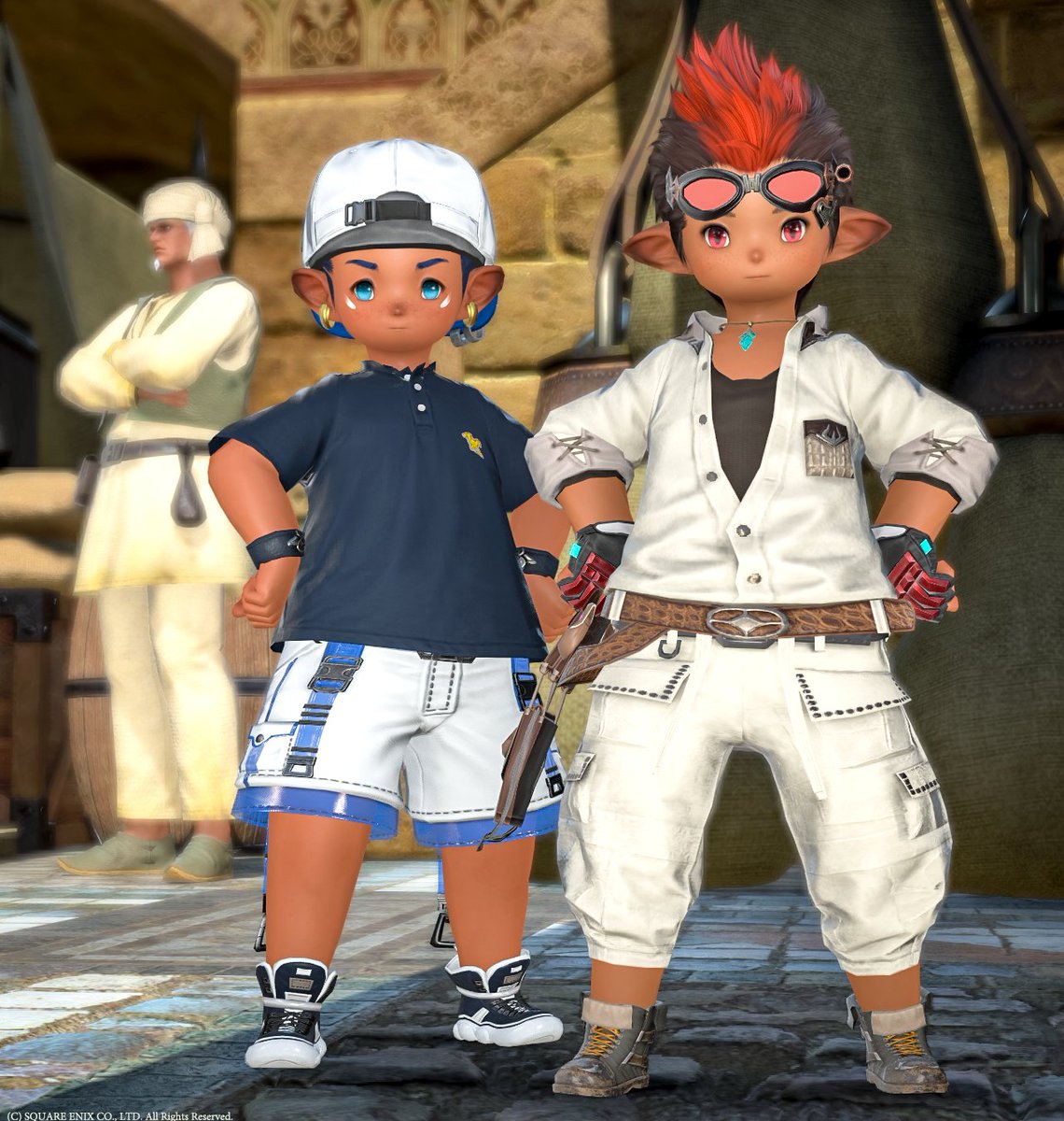 いつも通りのFC活…F…c……うしろ誰ーーーッッッ！！？
#FF14 #ロスガル #ララフェル