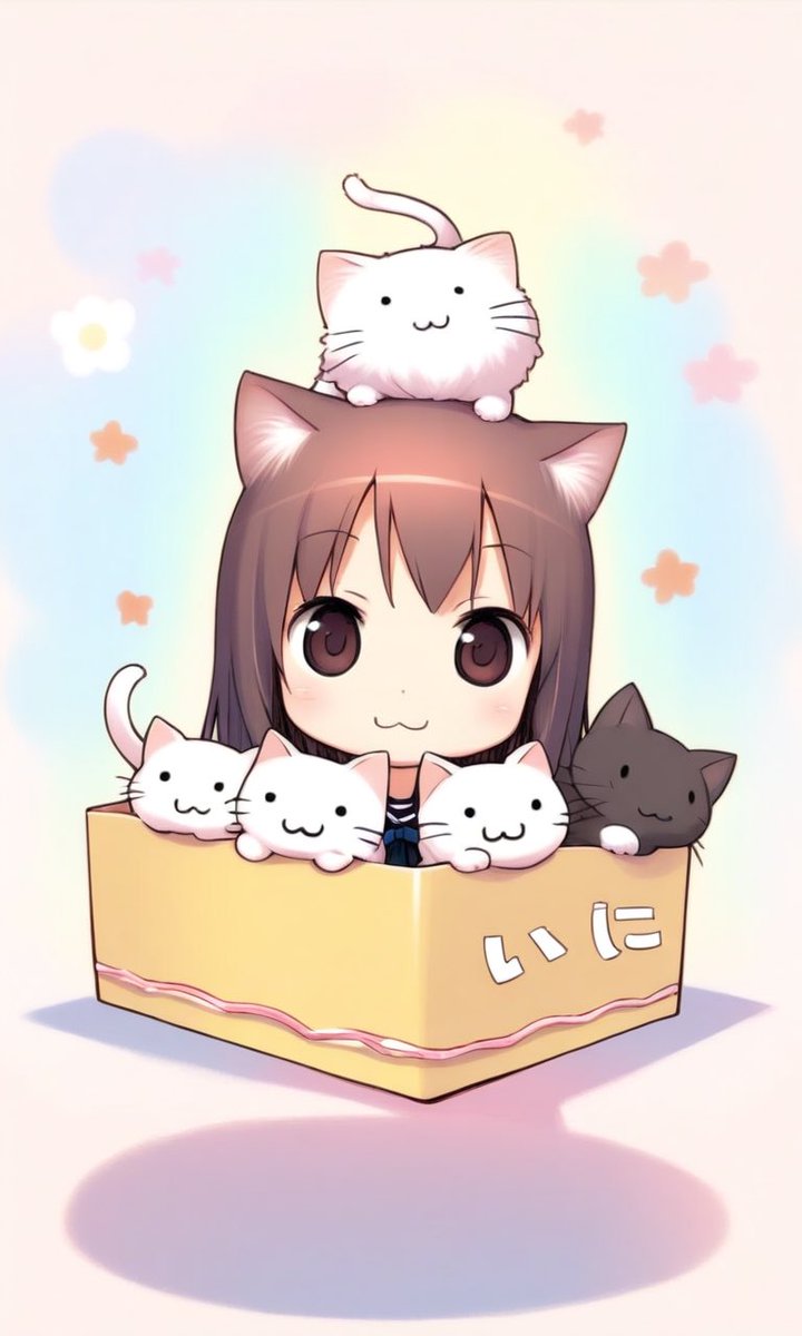 オマケ (*´ｰ｀)ﾉ□ﾍﾟﾀｯ ニャンBOX