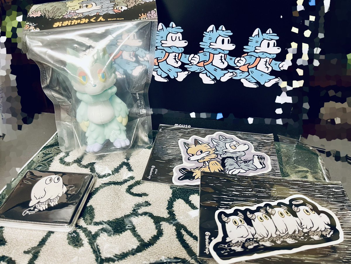 あらいきりこ おおかみくん ソフビ ERROR BLUEデザフェス あらいきりこ