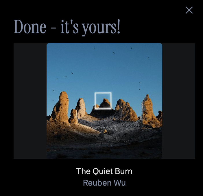 Ouh Yeah! FInally got a piece by <a href="/Reuben_Wu/">Reuben Wu</a> in my collection!! Thank you for the opportunity Reuben!