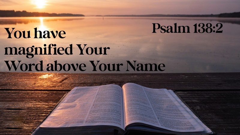 JimSuttle5's tweet image. God is amazing and I worship Him!
I worship Him for His lovingkindness and His truth…
…revealed in the BIBLE!

God’s Word is magnified by God.
When we are in a good space, His Word is magnified by us.

Lord, I want to be in the space of exalting You and hearing Your Word…