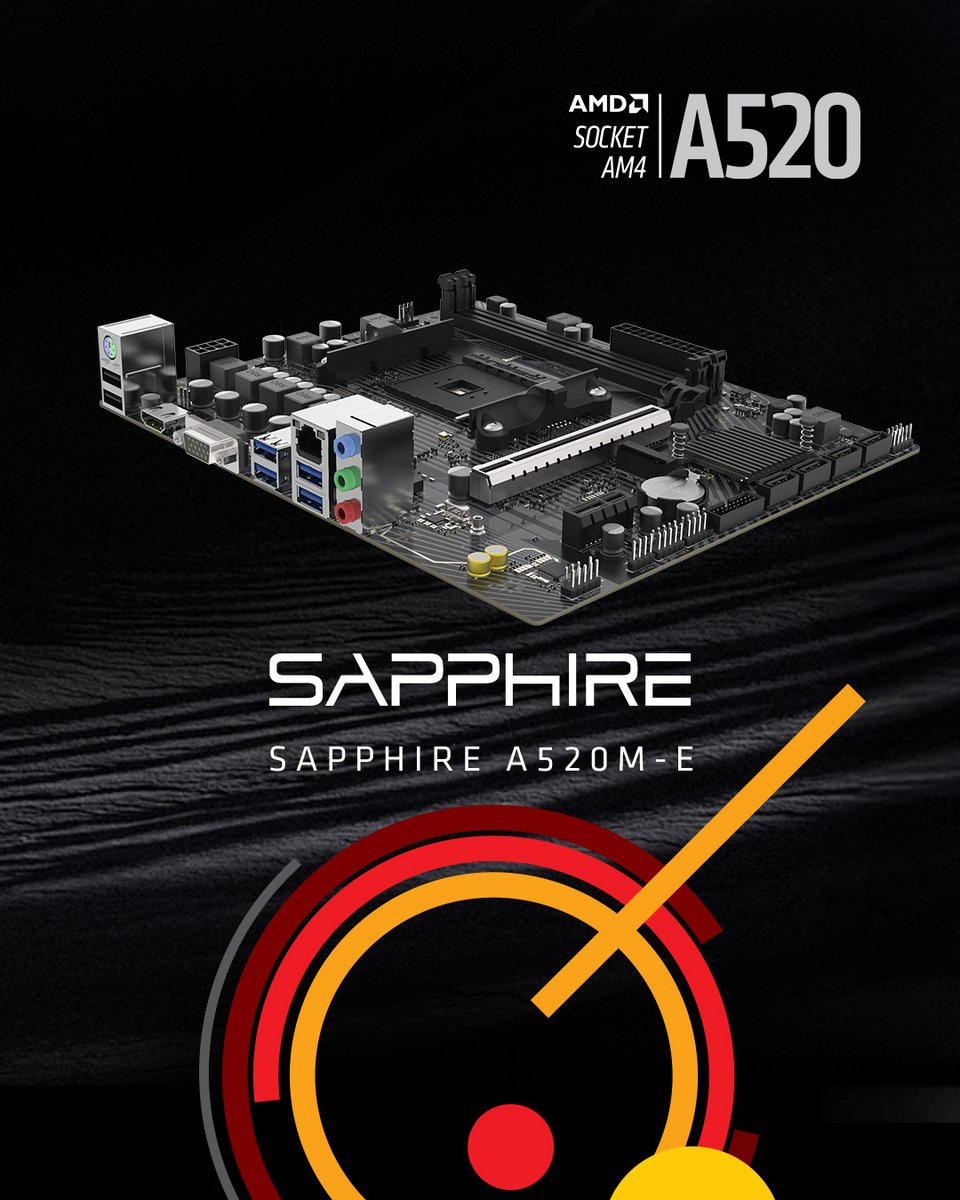 SapphireTech's tweet photo. Get the core features you need for your AMD AM4 processor without the premium price tag. The SAPPHIRE A520M-E is your solution to a reliable, no-fuss build.
.
.
#MB #Motherboard #AMD #AM4 #A520 #gaming #hardware https://t.co/nGTh1hnpD5