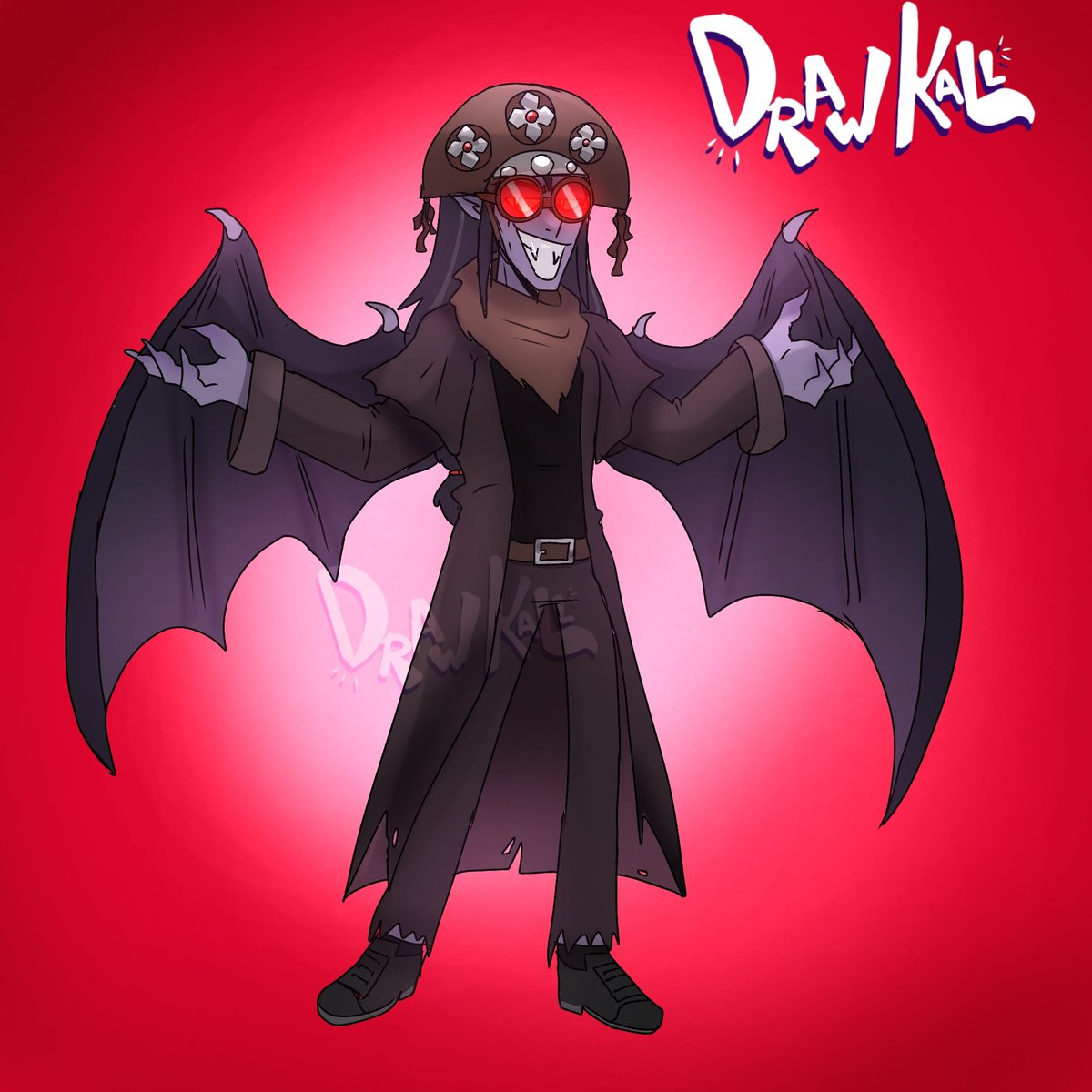 Draw_kall_ofc's tweet image. Eu fiz o encourado pensei em da o nome de Marcelo pra ele