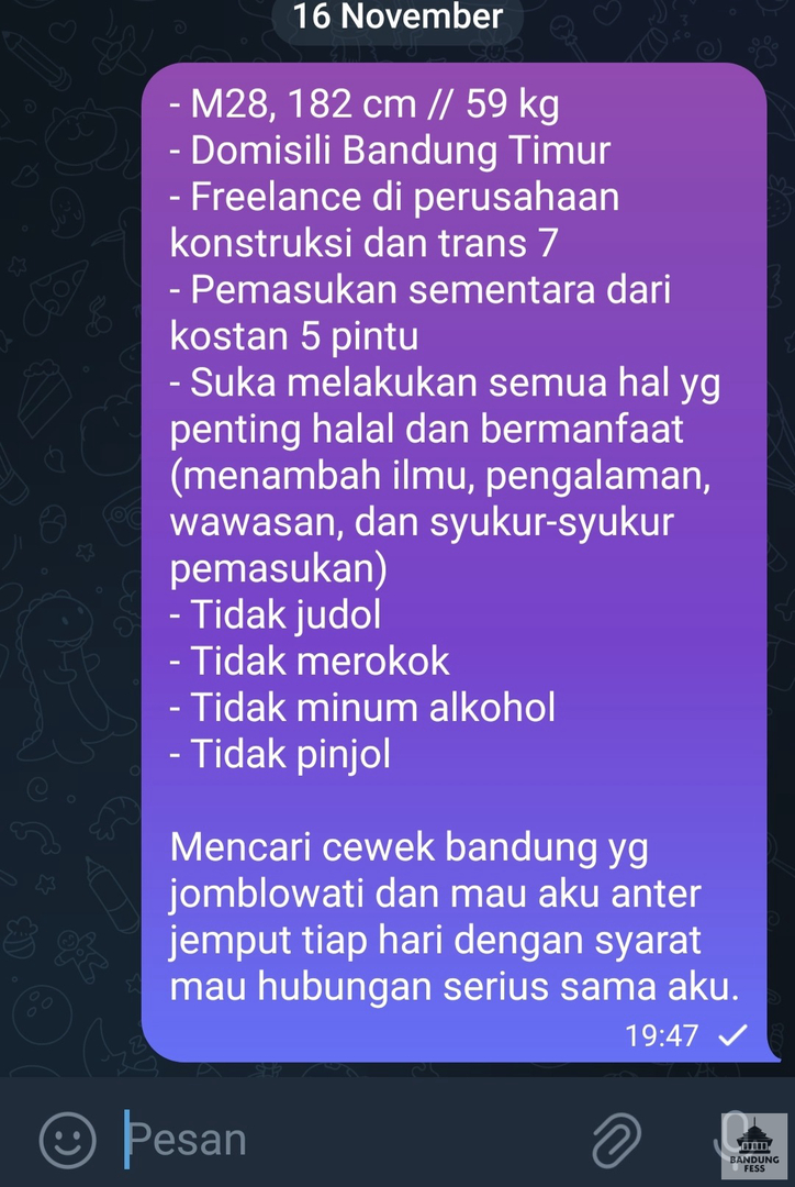 BANDUNG FESS | Kirim menfess cek 📌 tweet media