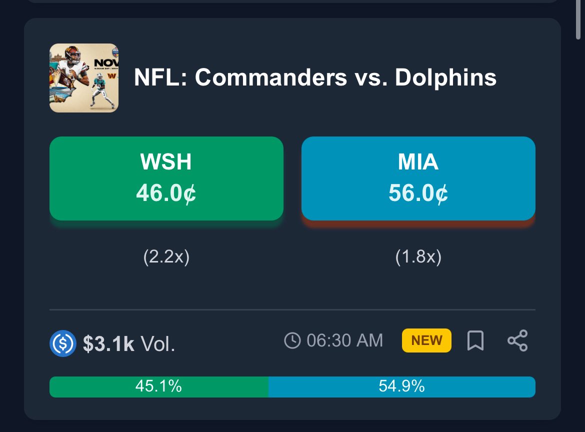 PredictBase's tweet image. 🚀 Exciting weekend + an exciting V3 upgrade on @PredictBase — adding tons of new features!

Trade ATP Finals, NFL, NHL, and NBA markets LIVE. 🏈🏀🎾🏒

Gift shares to your friends and onboard them to the world of prediction markets!

👉 Visit predictbase.app