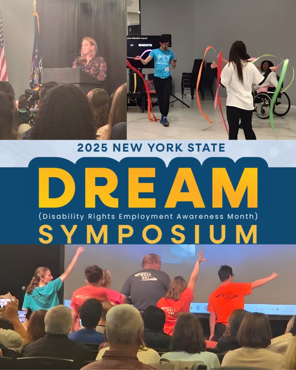 MHAOC staff had the opportunity to attended the 2025 New York State DREAM (Disability Rights Employment Awareness Month) Symposium. The event featured an inspiring panel on self-advocacy and another highlighting the power of collaboration.

#DREAMSymposium #DisabilityInclusion