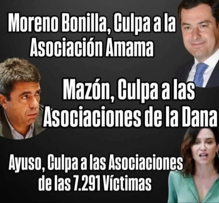Son los mismos perros con distintos collares.
Son culpables,sin duda, pero hay muchos cómplices responsables,todas aquellas personas que con su voto respaldan este tipo de políticas y a este tipo de responsables.