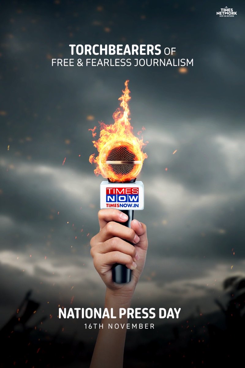 ETNOWlive's tweet image. #NationalPressDay l @TimesNow Torchbearer of fearless journalism: accurate, assertive, unbiased, truly independent

#TimesNow #NationalPressDay