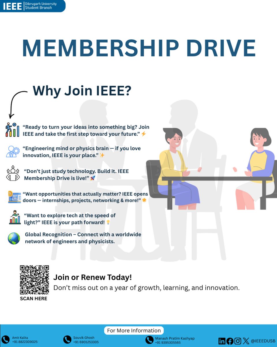 DuMttieee's tweet photo. Internships 📘, projects 🧩, and a community that backs your goals — start your journey with IEEE.
Engineers or physics lovers, there’s space for everyone to grow and belong.

Join the IEEE Membership Drive ✨
🔗 https://t.co/PYTZOcYhct https://t.co/BVz0YHWcEm