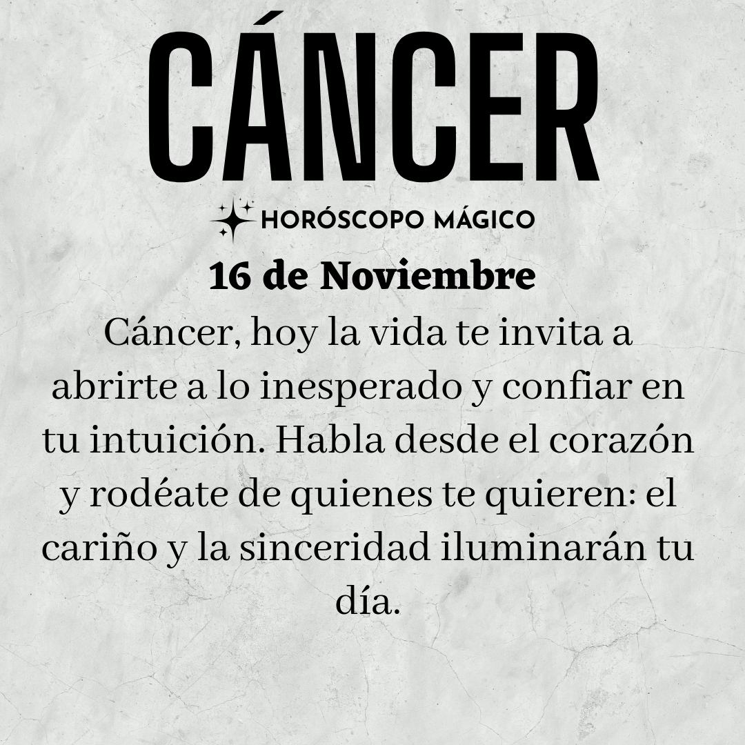 Cancer_HMagico's tweet photo. ♋ #cancer, hoy Domingo 16 de Noviembre, ¡Hoy es el día para romper con las limitaciones y lograr lo que deseas! https://t.co/4DcddM7efm