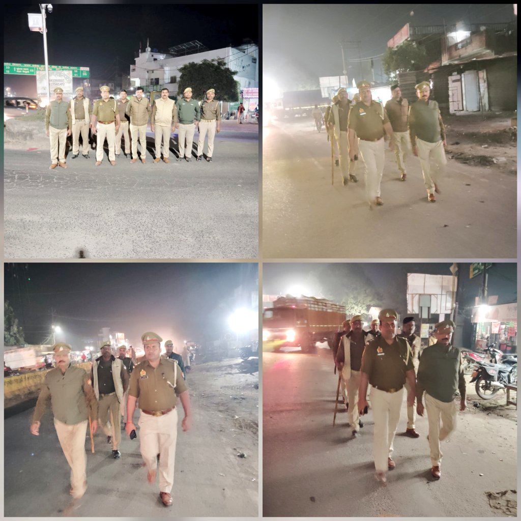 bahraichpolice's tweet image. जनपद में अपराध-नियंत्रण व आमजन में सुरक्षा की भावना जागृत करने के दृष्टिगत #SPBahraich के निर्देशन में थाना दरगाह शरीफ पुलिस द्वारा भीड़-भाड़ वाले स्थानों तथा मिश्रित आबादी वाले संवेदनशील क्षेत्रों में किया गया पैदल गश्त। 
#UPPolice