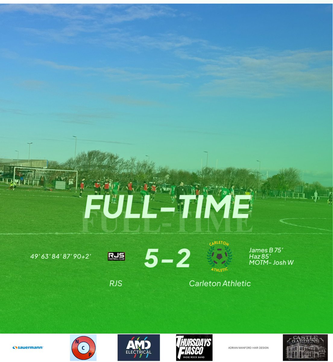 A flurry goals but we’re on the wrong of the scoreline at Common Edge.

Back next week against Bloomfield Blue Star.

Up The Tics 💚