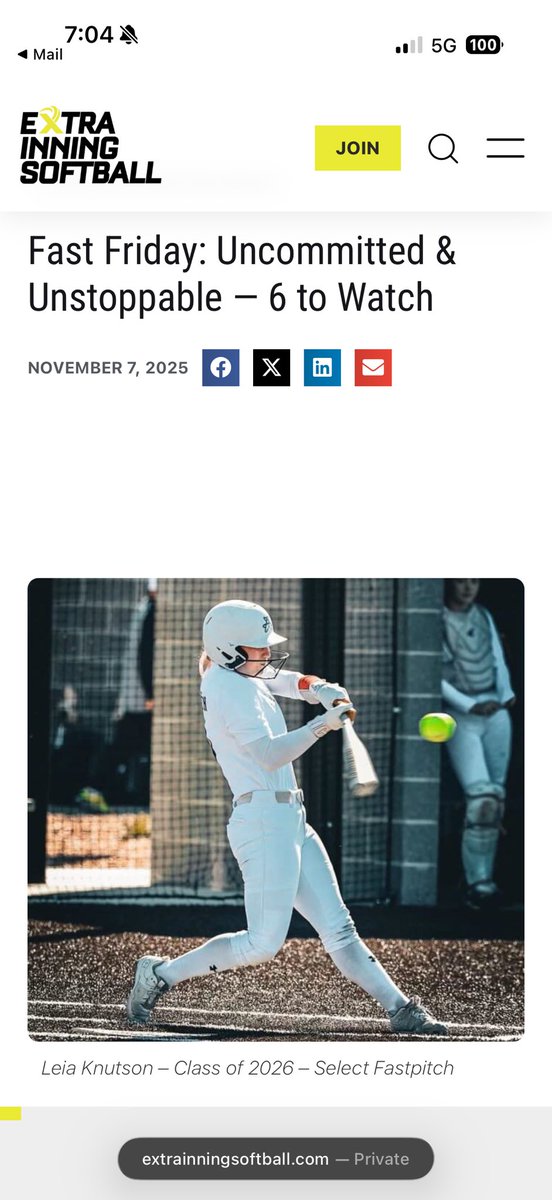 Thank you <a href="/ExtraInningSB/">EXTRA INNING SOFTBALL</a> for the recognition and all that you do for us!!