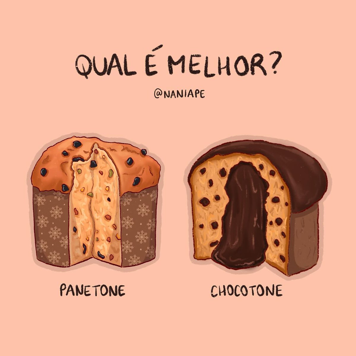 Viviifernande's tweet image. Eu sou do time do panetone