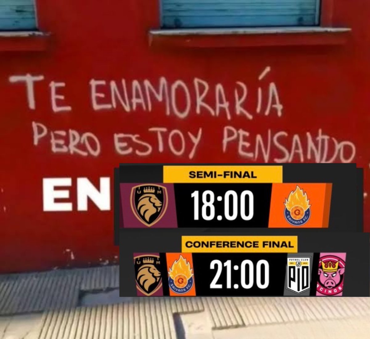 Se confía cabrones, no importa el resultado final, solo pongan huevos , defiendan el escudo y la playera como debe ser 🦁🦁🦁