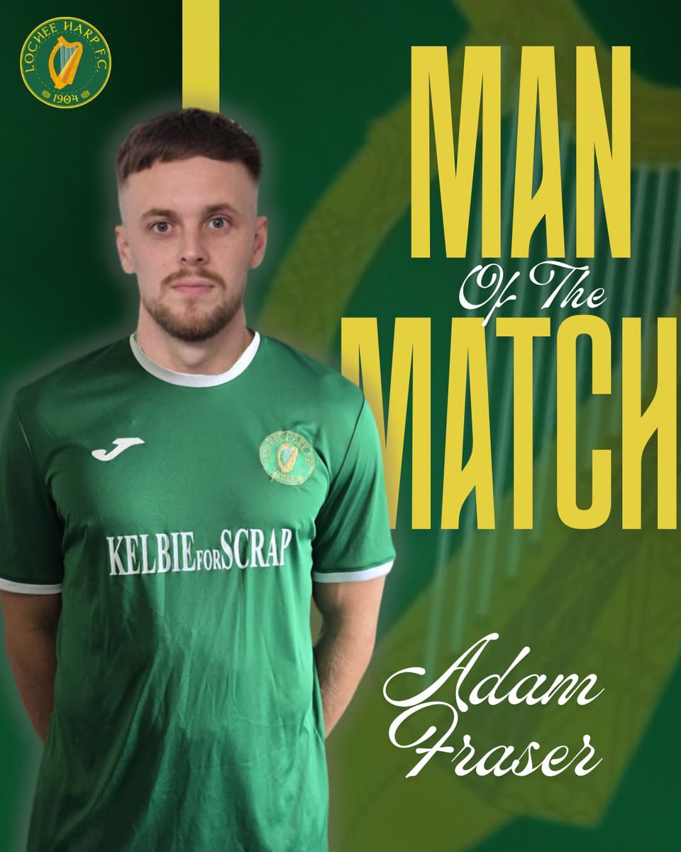 🟢🟢🟢 Man of the Match 🟢🟢🟢

A comfortable 3-0 victory on the road yesterday. The win means we are just 4pts off the pack with a game in hand.

Yesterday MOTM goes to Adam Fraser who won absolutely everything that came near him. Well done Adz 👏 

#TheHarp