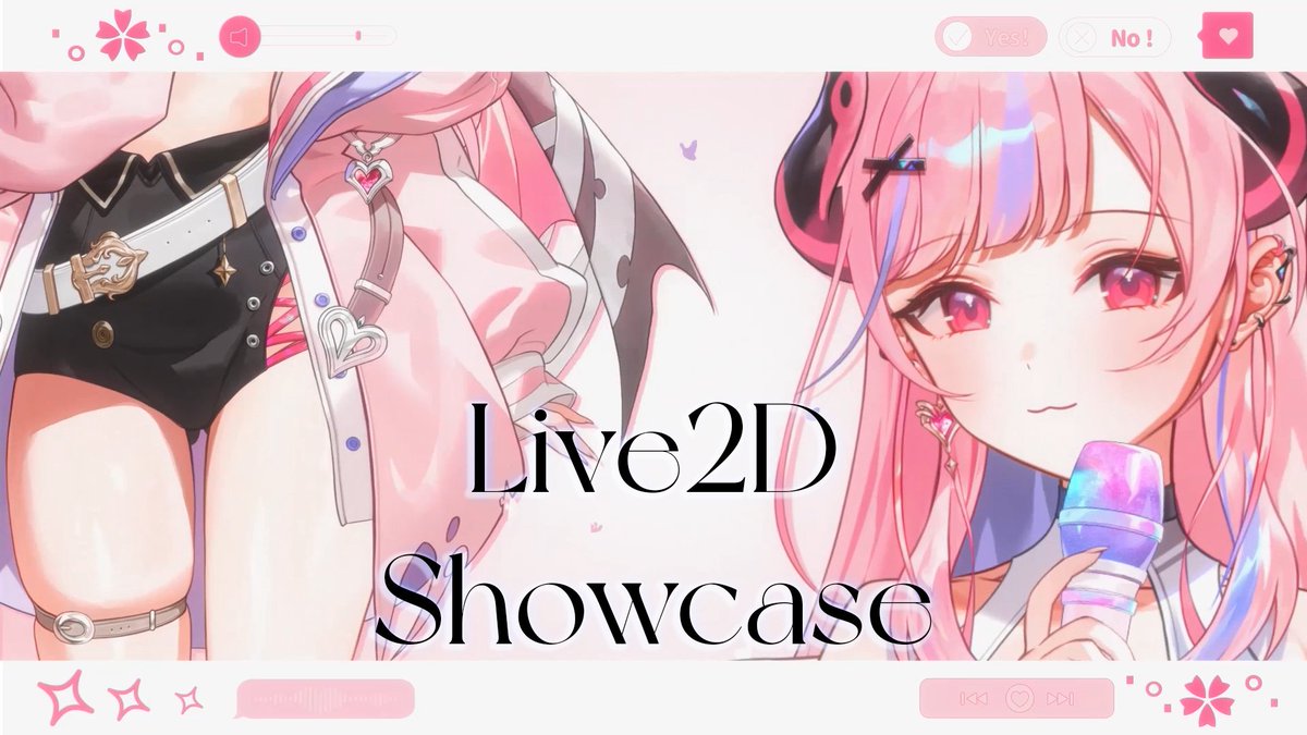 #Live2DShowcase  超絕可愛✨
開朗又親切的音聲偶像🎧登場
youtu.be/zLlPZaSPwk4
謝謝建模媽咪送給我的展示影片😭
因為她很擔心愛姆的胸露太多會被🚫
所以展示影片就上了遮擋，但實際直播不會有的喔~
#vtuber
