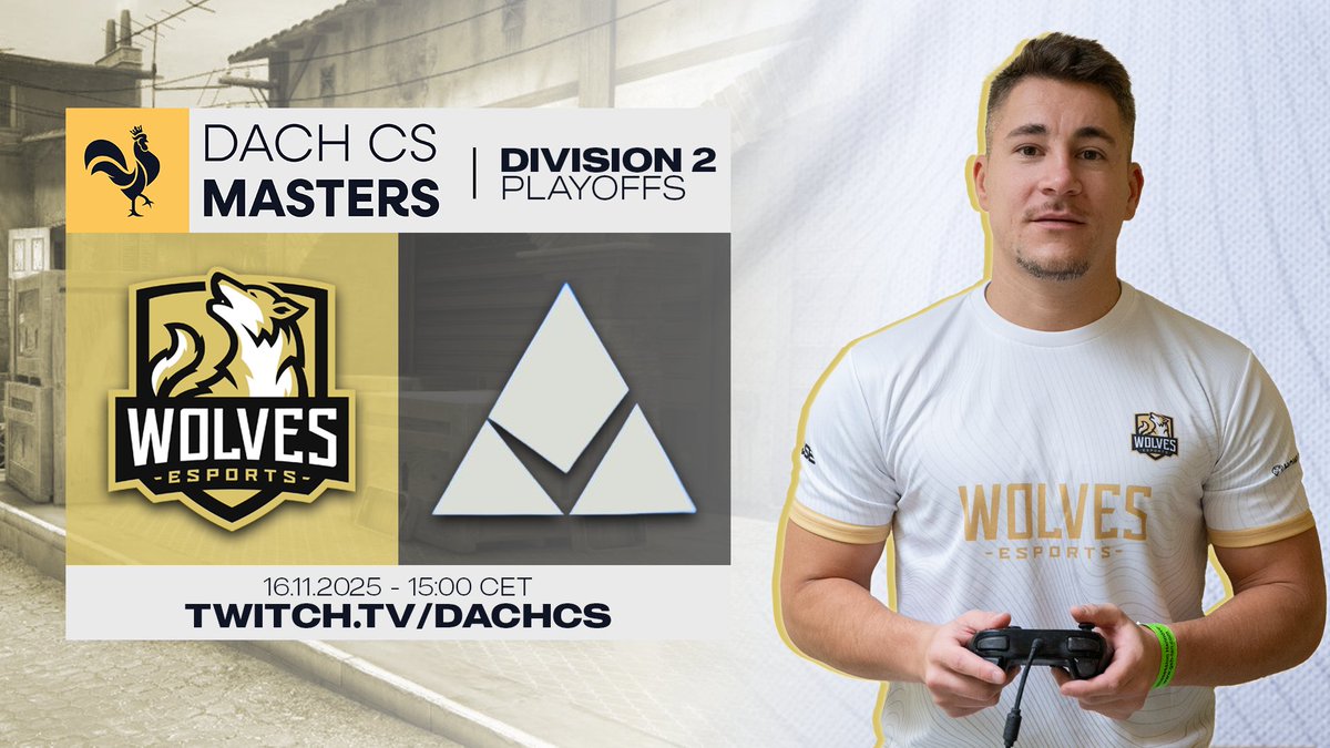 wolves_esports's tweet image. It&apos;s Day 2 of the #DACHCSMasters Division 2 playoffs, and #WolvesCS faces @Permittaesports at 15:00 CET to keep the chance for promotion alive!

🇩🇪 twitch.tv/dachcs

#KeepHowling