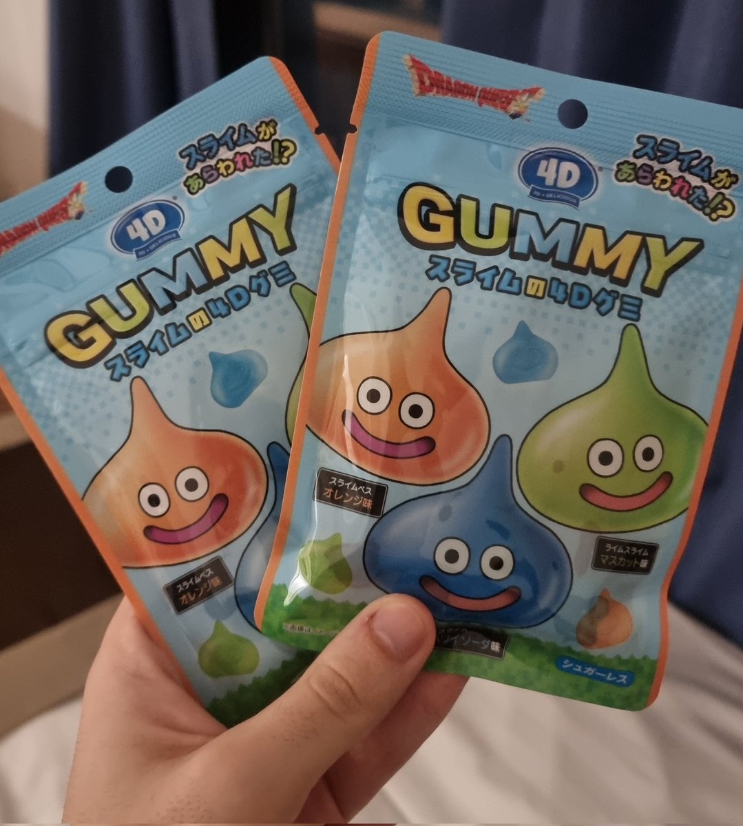 Incredibly tiring journey, long flights. But already worth it for slime gummies