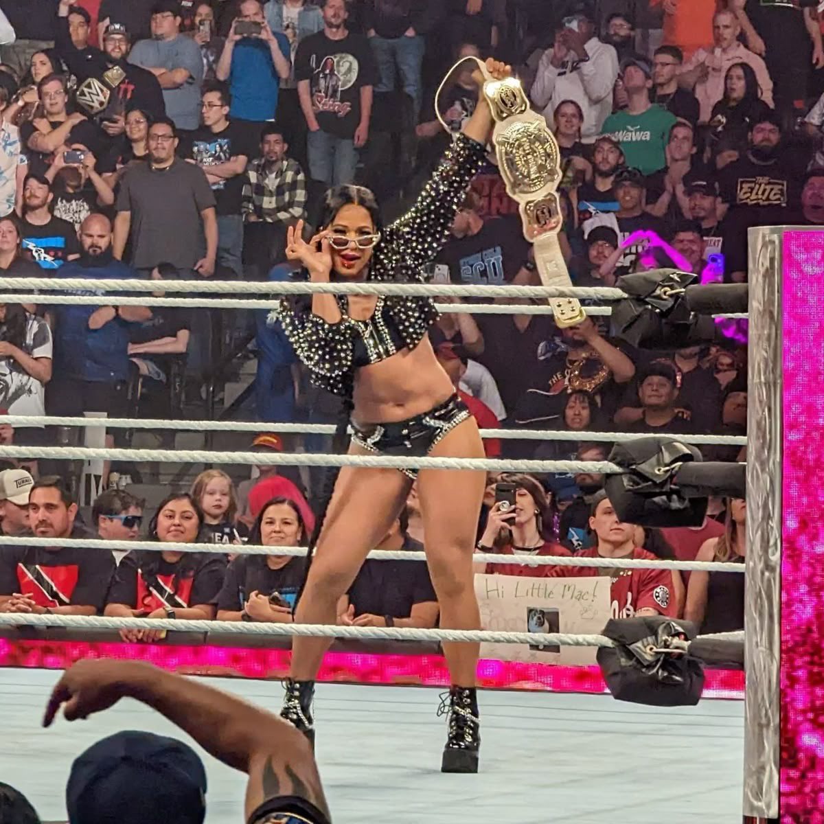 robbelair's tweet photo. Bianca Belair via Instagram when someone asked her to return to the ring,

“My priority is me, my health, and getting this finger fixed to a better place but work doesn't stop for me. I STILL work regardless even if it's outside the ring. ALWAYS have. Lol I appreciate you missing the in ring version of me Love you guys One day!”