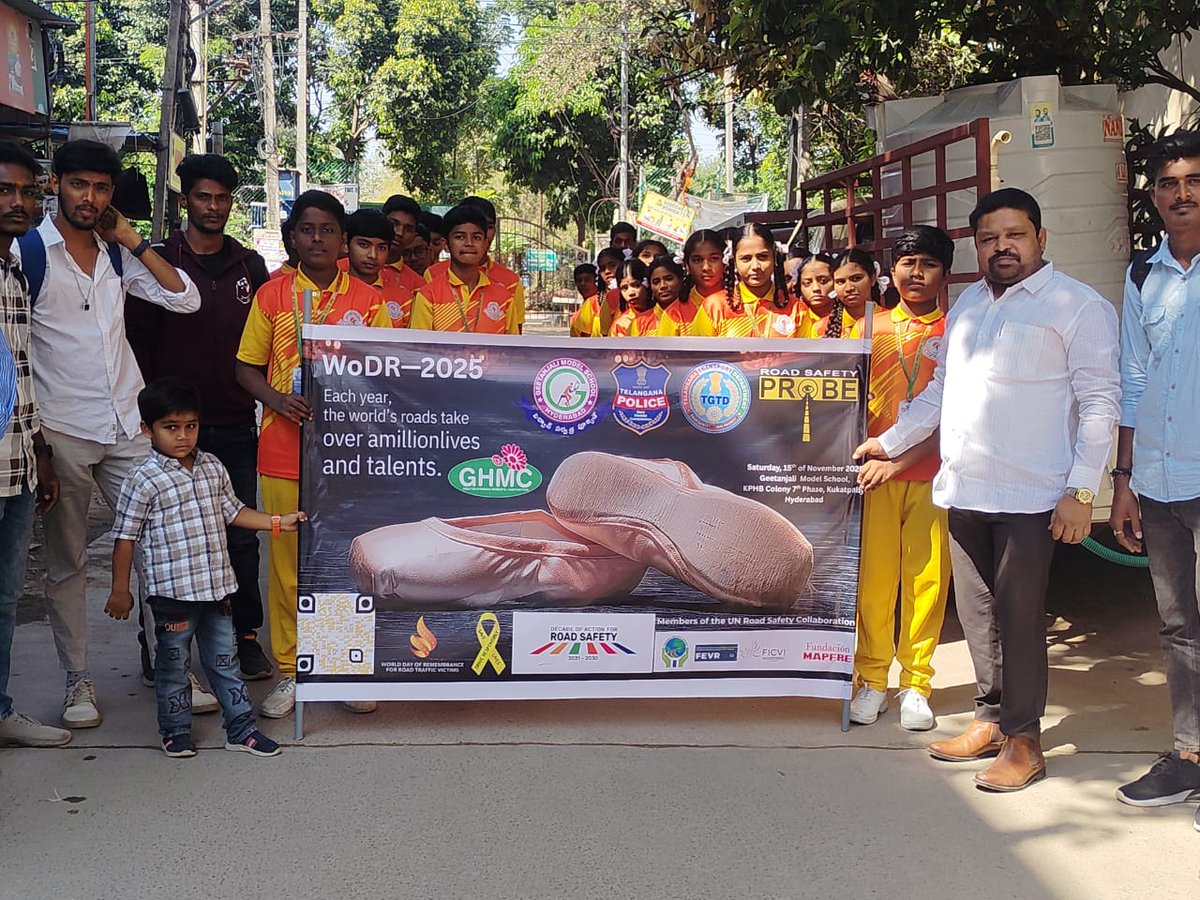 The most powerful sight in KPHB today: children reminding elders to slow down, belt up and drive sober. Our <a href="/RoadSafetyProbe/">Road Safety Probe</a> is proud to stand behind this new generation of road safety ambassadors. Change begins when the youngest demand better from the rest of us. #WDoR2025