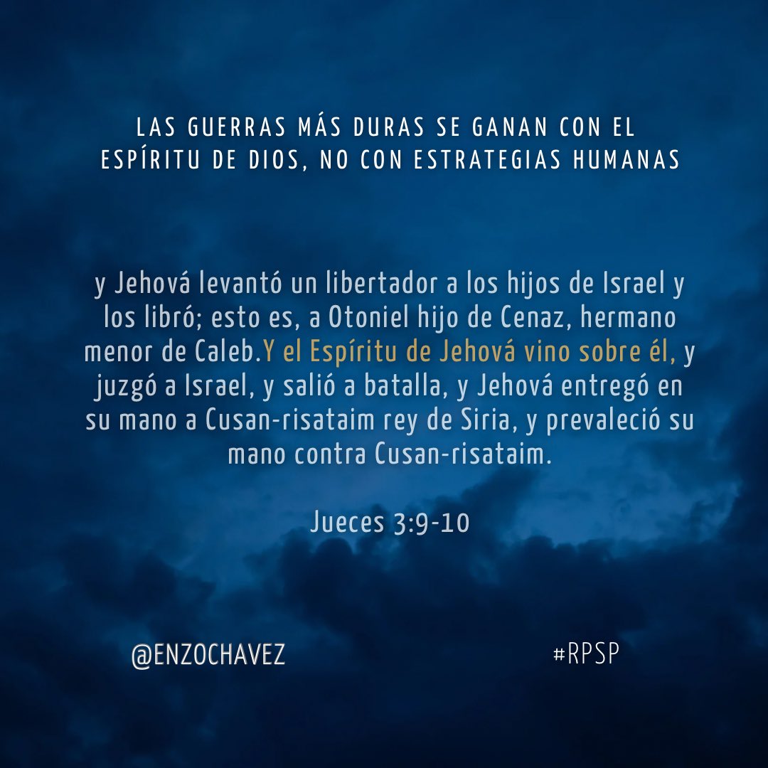 Jueces 3
Cuando el corazón clama, Dios levanta líderes que transforman. No importa cuán grande sea la carga: cuando el Espíritu te llena, la fuerza se multiplica, la visión se aclara y la victoria llega. Levántate en fe; lo que Dios pone en tu mano nadie podrá detenerlo.
#rpsp