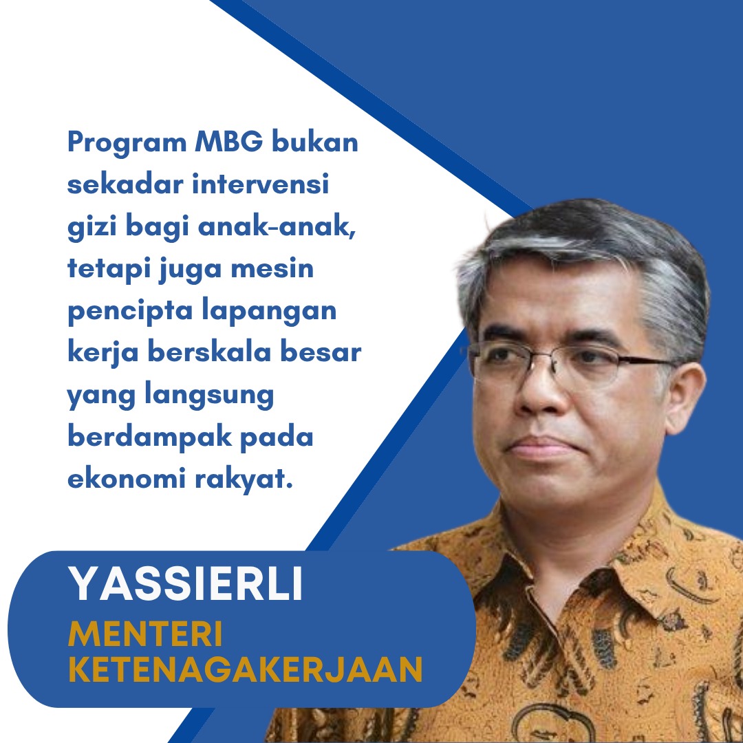 NusantaraHukum's tweet image. Program Makan Bergizi Gratis, atau MBG, bukan hanya investasi pada kesehatan generasi muda. Lebih dari itu, MBG menjadi motor penggerak baru bagi ekonomi lokal di seluruh Indonesia.

#MBG #ProgramPrioritas #ProgramPresiden #Gizi #Sehat