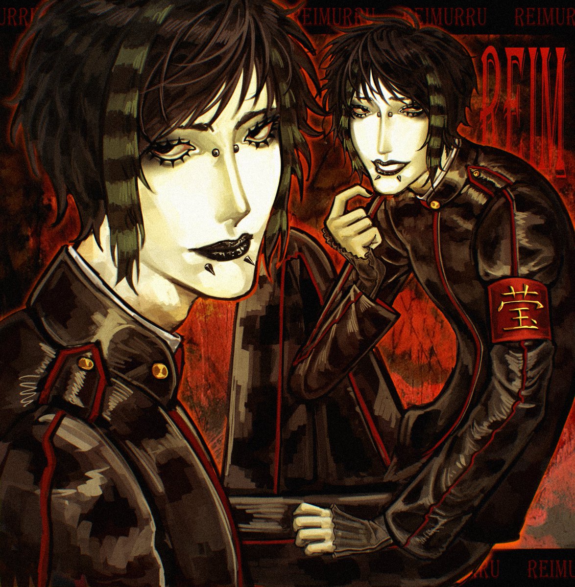 reimurru's tweet photo. finished piece of my VKEI Persona #VKEI #visualkei #Persona #Artsona #art #digitalart #illustration https://t.co/bD1c7mC2DH