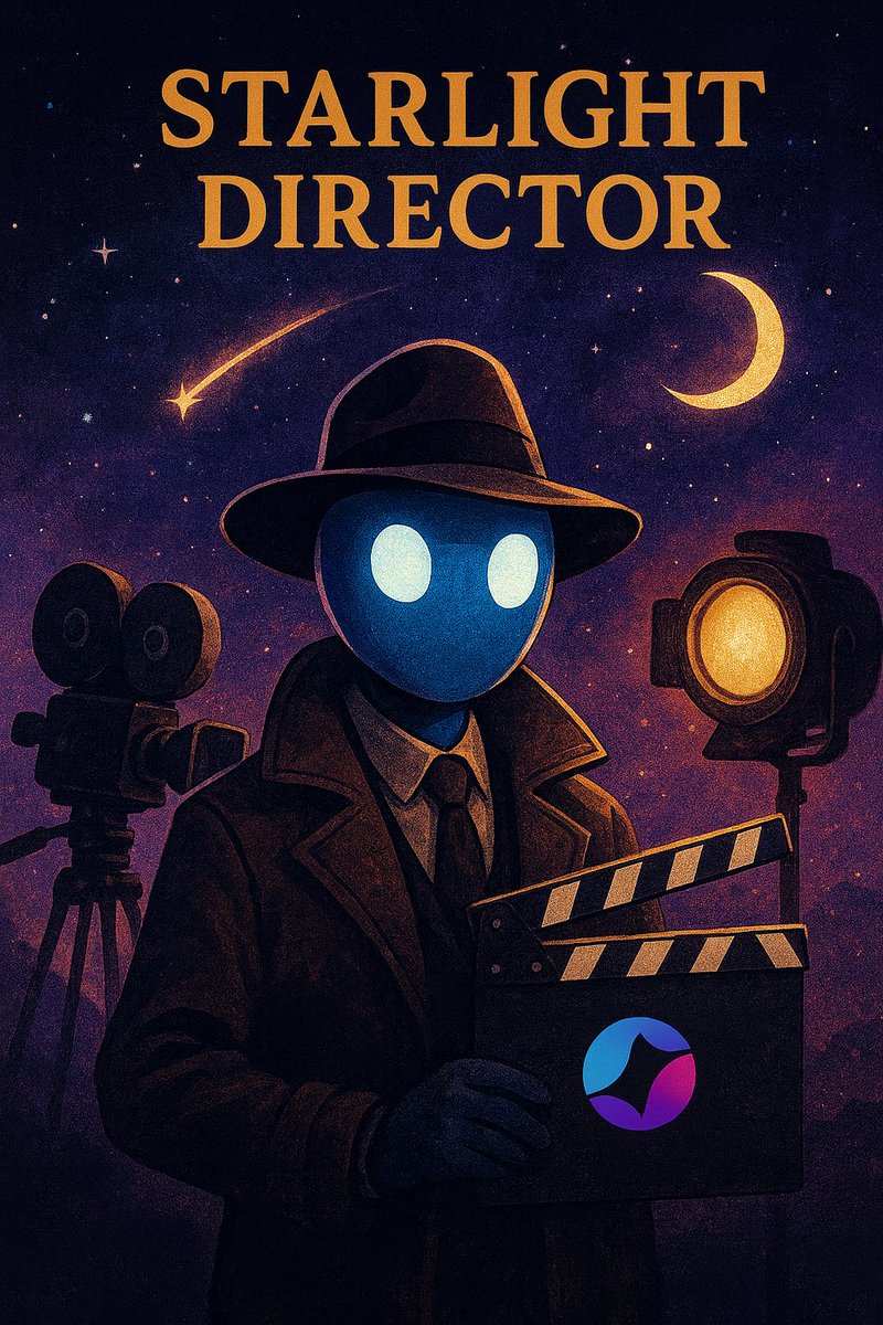 🎬 Starlight Director — Somniac Cinema
A dream forged in starlight and on-chain vision. 🌌

🎥Direct your own scene in Somnia.
💫 Mint: starlight-director.nfts2.me

<a href="/Somnia_Network/">Somnia</a> 
#SomniaCinema 
#Somnia #NFT #ArtOnChain
#art #artwork #NFTs #SOMI #SomniacCinema